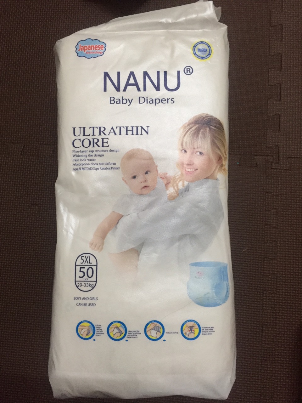 Tã quần Nanu size 5XL (50m)