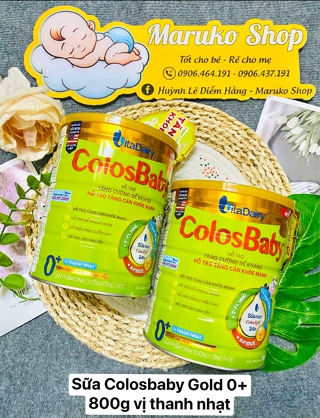 Sữa Colosbaby Gold 0+ 800g vị thanh nhạt