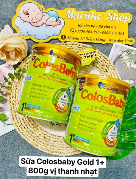 Sữa Colosbaby Gold 1+ 800g vị thanh nhạt