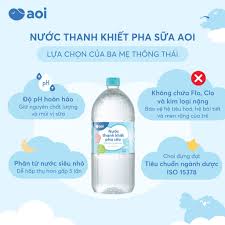 Nước thanh khiết pha sữa Aoi 1,5L