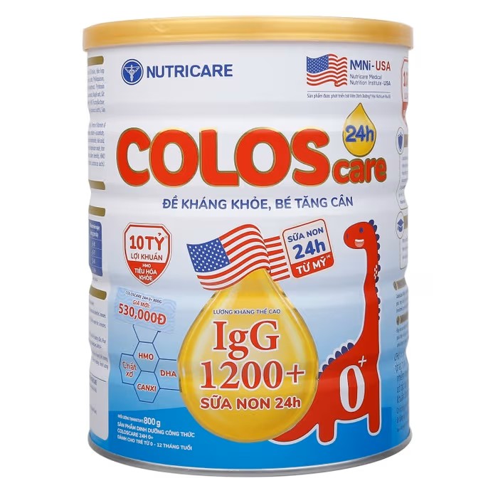 Sữa Colos Care 24h 0+ 800g (0-12m)