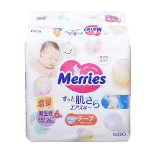 Tả dán NĐ Merries Size S (70+6 miếng)