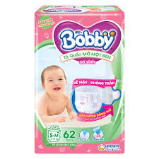 Tã quần Bobby mở 1 bên size S-M 62m
