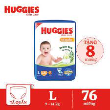 Tã quần Huggies SkinCare L 68+8