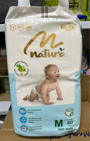 Tã quần Momo Nature size M (60m)