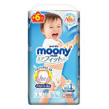 Tã quần Moony size L 44M (Boy)