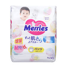 Tả quần NĐ Merries Size M (52+6 miếng)