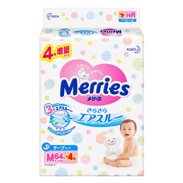 Tả dán nội địa Merries Size M (68M)