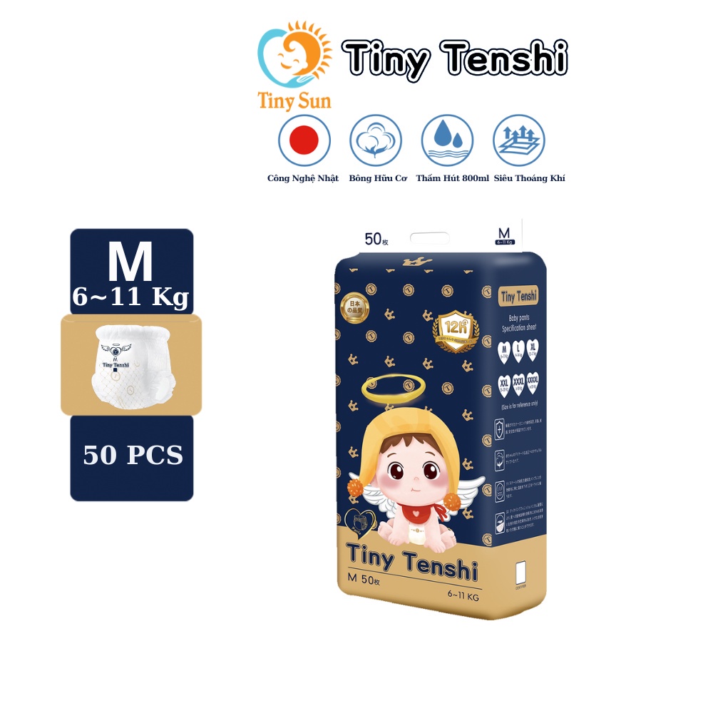 Tã quần Tiny Tenshi size M 50m