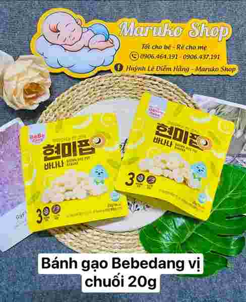 Bánh vòng Bebedang vị chuối 6m+