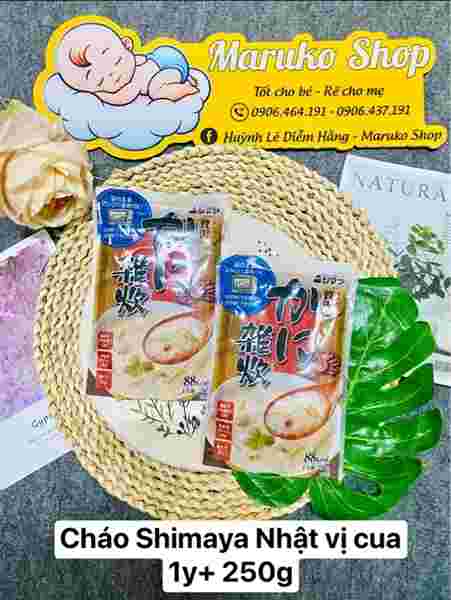 Cháo Shimaya Nhật vị Cua 1y+ 250g