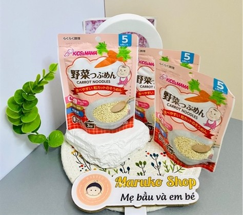 Mì somen Kids&Mama vị cà rốt 80g 5M+