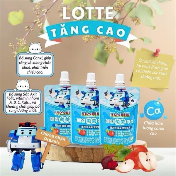 Nước tăng cao Lotte vị Táo 80ml