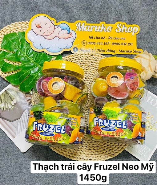 Thạch trái cây Fruzel Neo Mỹ 1v (hộp 360k/38v)