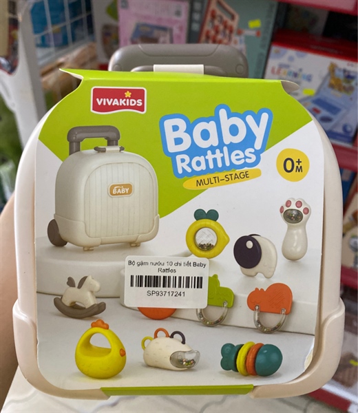 Bộ gặm nướu 10 chi tiết Baby Rattles - 1428