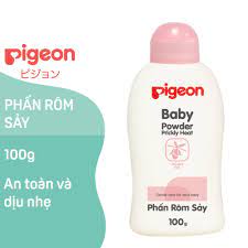 Phấm rôm sảy Pigeon chai 100g