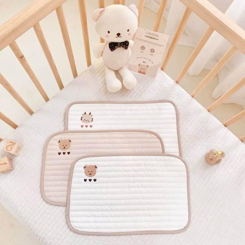 Gối sơ sinh cotton waffle Monona