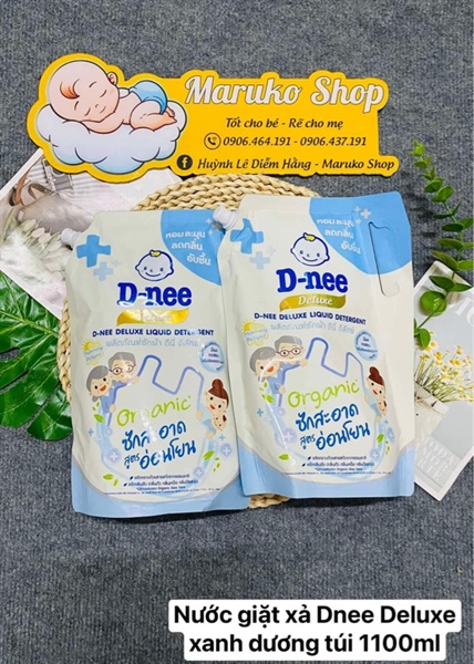 Giặt xả Dnee Xanh dương bịch 1,4kg