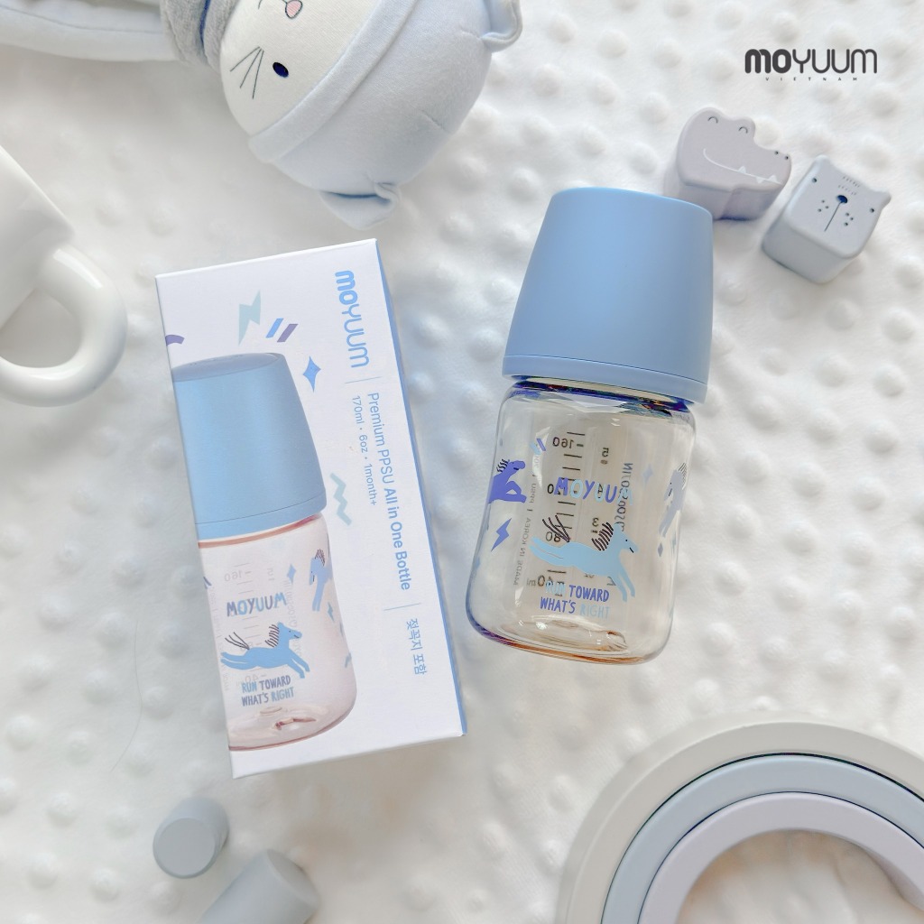 Bình sữa Moyuum Ngựa xanh 170ml