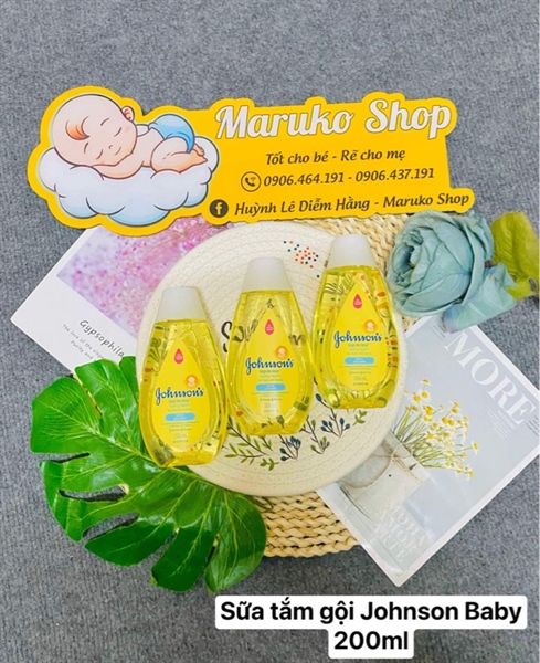 Tắm gội Johnson Baby 200ml