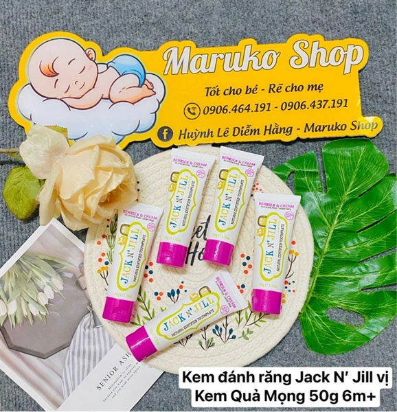 Kem Jack N’ Jill vị Quả mọng 6m+ (nuốt được)