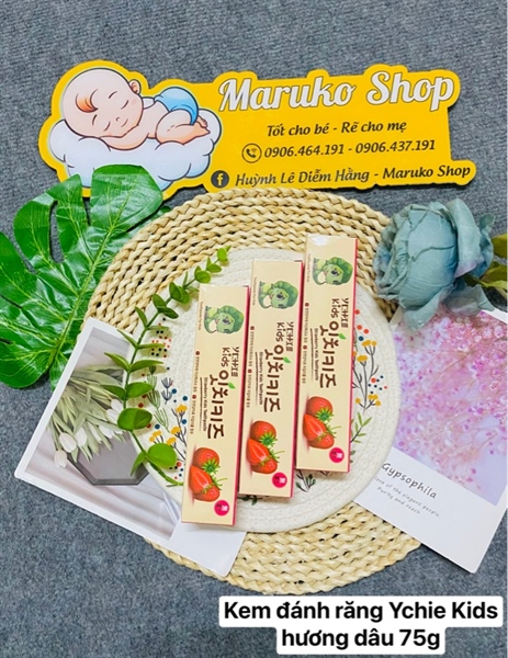 Kem YCHIE KIDS vị dâu 3y+ 75g
