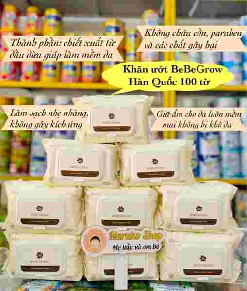 Khăn ướt BeBeGrow HQ 100 tờ