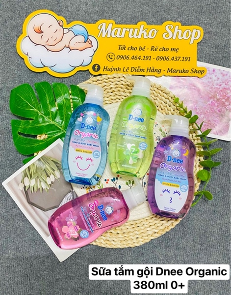 Tắm gội Dnee Organic 0+ 380ml