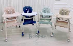 Ghế ăn ngã lưng Honper màu trơn
