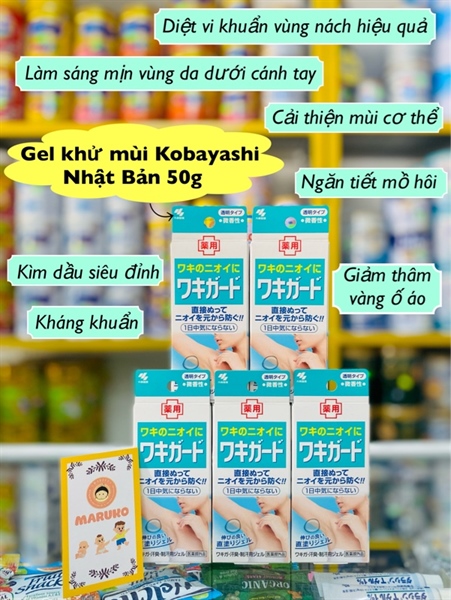 Gel khử mùi Kobayashi Nhật Bản 50g