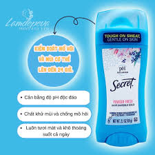 Lăn khử mùi Secret pH Mỹ 59g