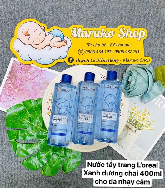 Nước tẩy trang Loreal XD 400ml da nhạy cảm