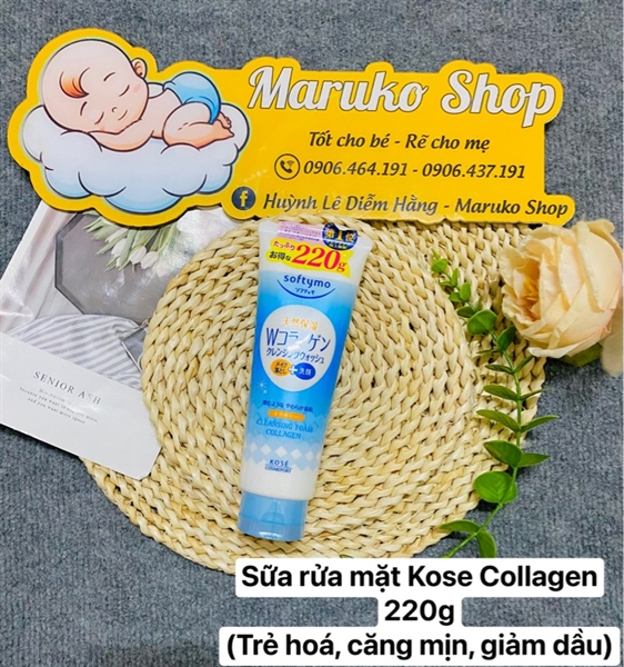 Sữa rửa mặt Kose Collagen 220g