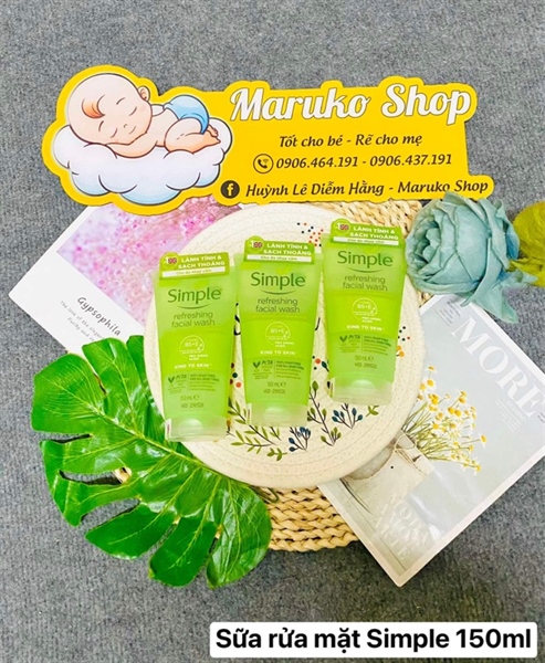 Sữa rửa mặt Simple 150ml