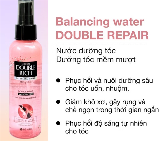 Nước xịt dưỡng tóc Double Rich (tóc khô xơ & hư tổn) 250ml