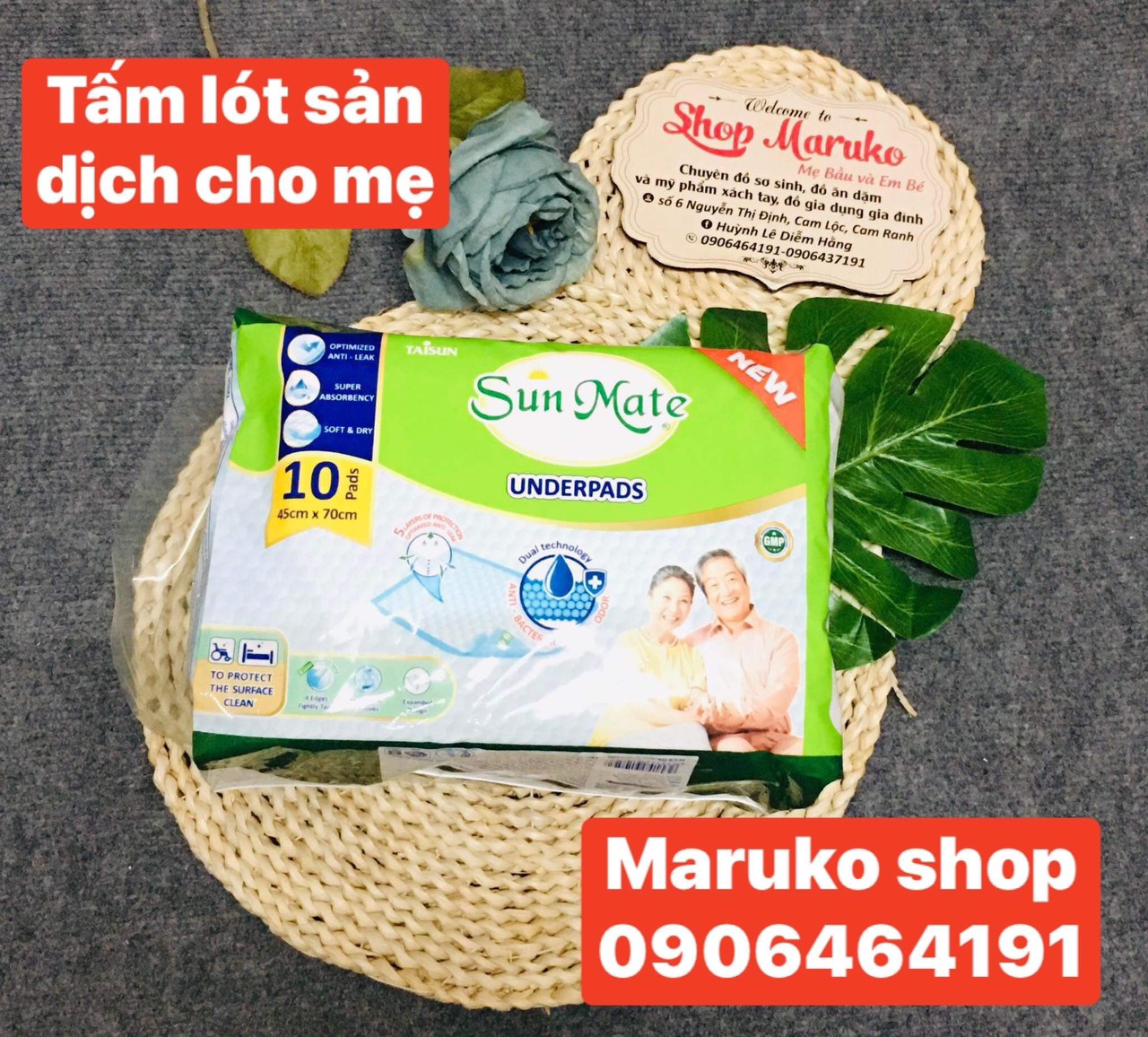 Tấm lót cho mẹ Sun Mate (10 miếng)