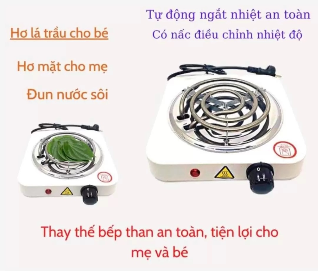 Bếp điện hơ lá trầu