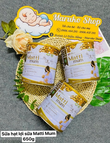 Sữa hạt lợi sữa Matti Mum 650g