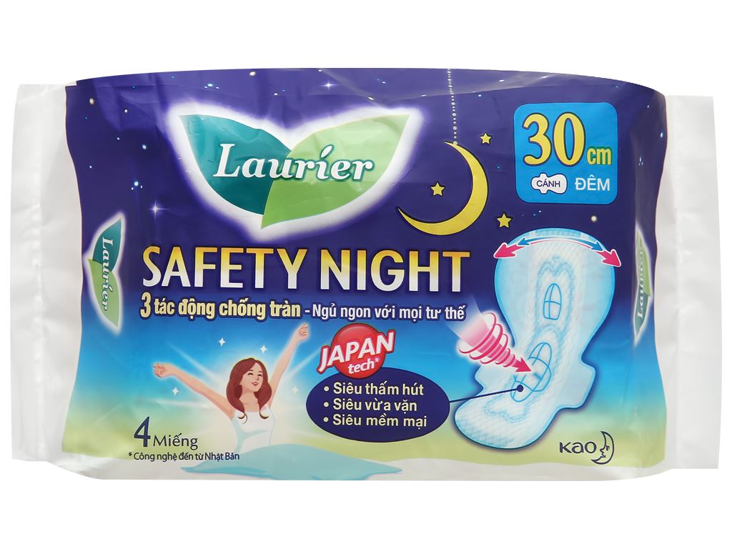 BVS đêm Laurier Safety 30cm