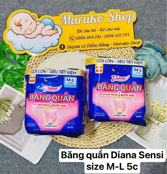 Băng quần Diana Sensi M-L (5 cái)