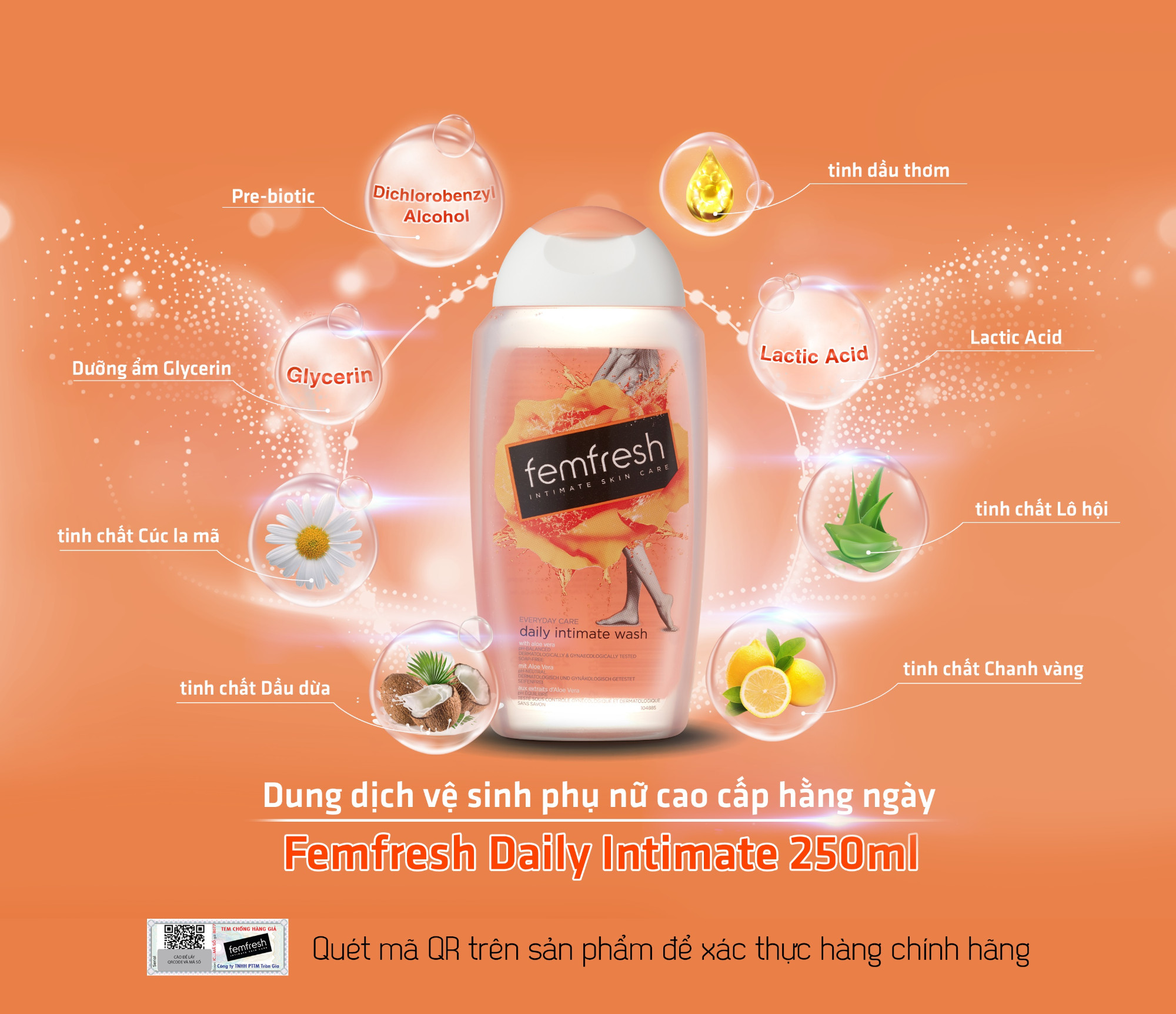 Dung dịch vệ sinh Femfresh 250ml