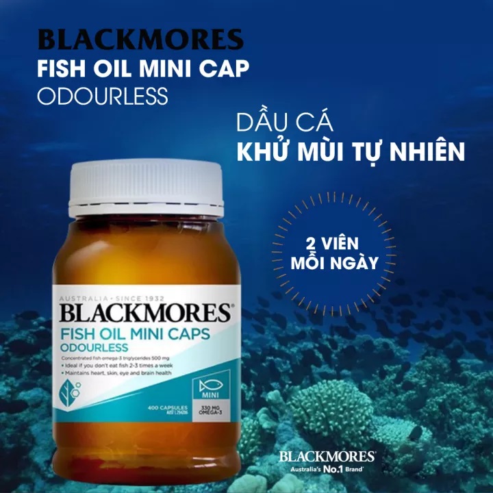 Viên uống Fish Oil Mini Caps BlackMore hộp 400v
