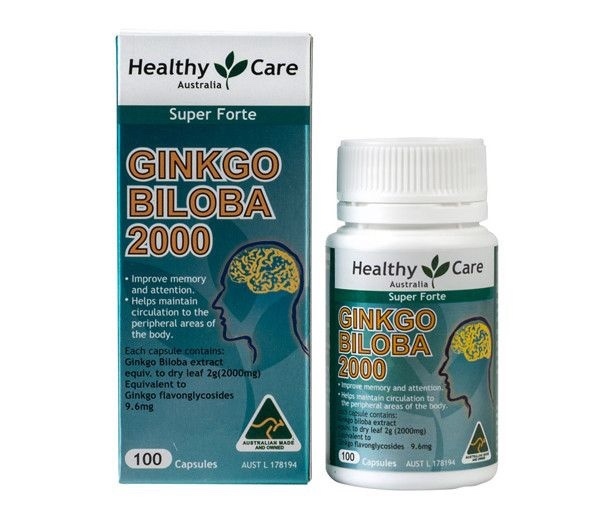 Viên uống bổ não HC Ginkgo Biloba 100v