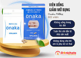 Viên giảm mỡ bụng Onaka Nhật Bản 60v