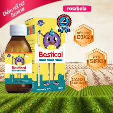 Vitamin D3K2, Canxi Bestical 120ml 4m+