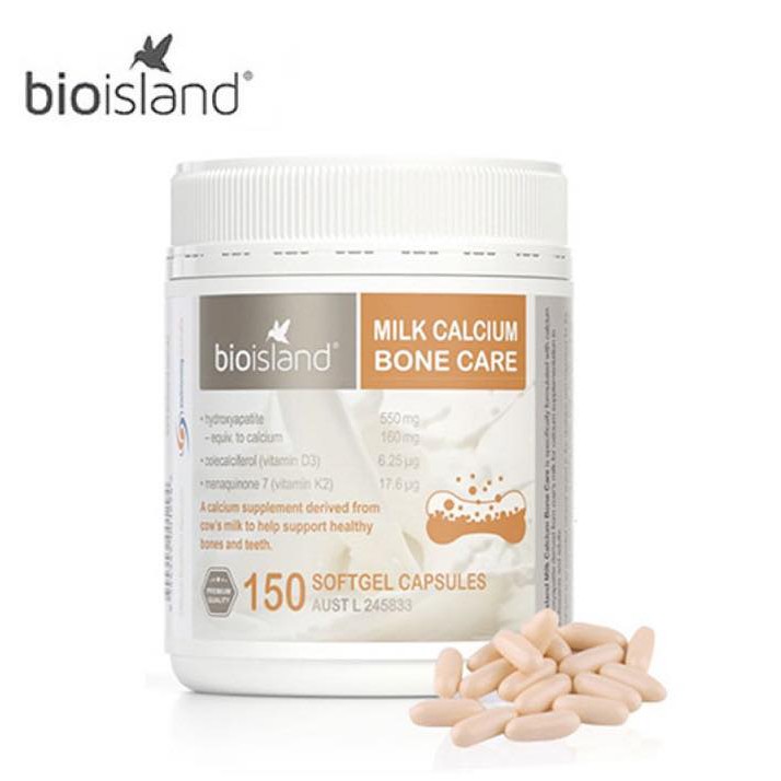 Bio Island Milk Calcium Bone Care 150v